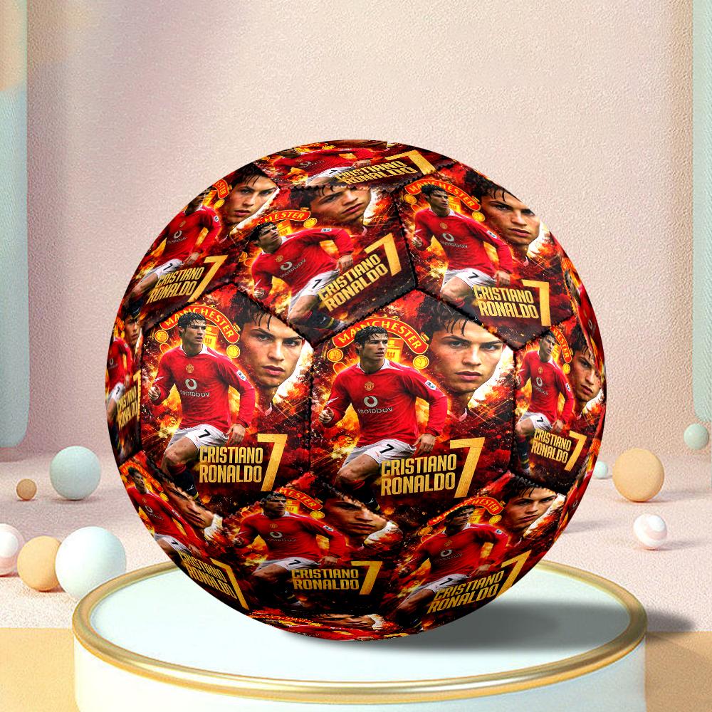 Man United Soccer Action Size 5 Soccer Balls, Anti-Slip, Protective Football, Outdoor Sport, a Unique Gift Suitable for him/her, Birthdays