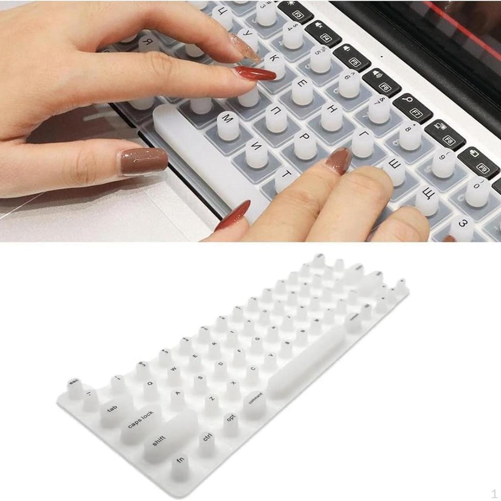 Anti-static Silicone Keyboard Cover Protector for Laptop, Comfortable And Practical Manicure