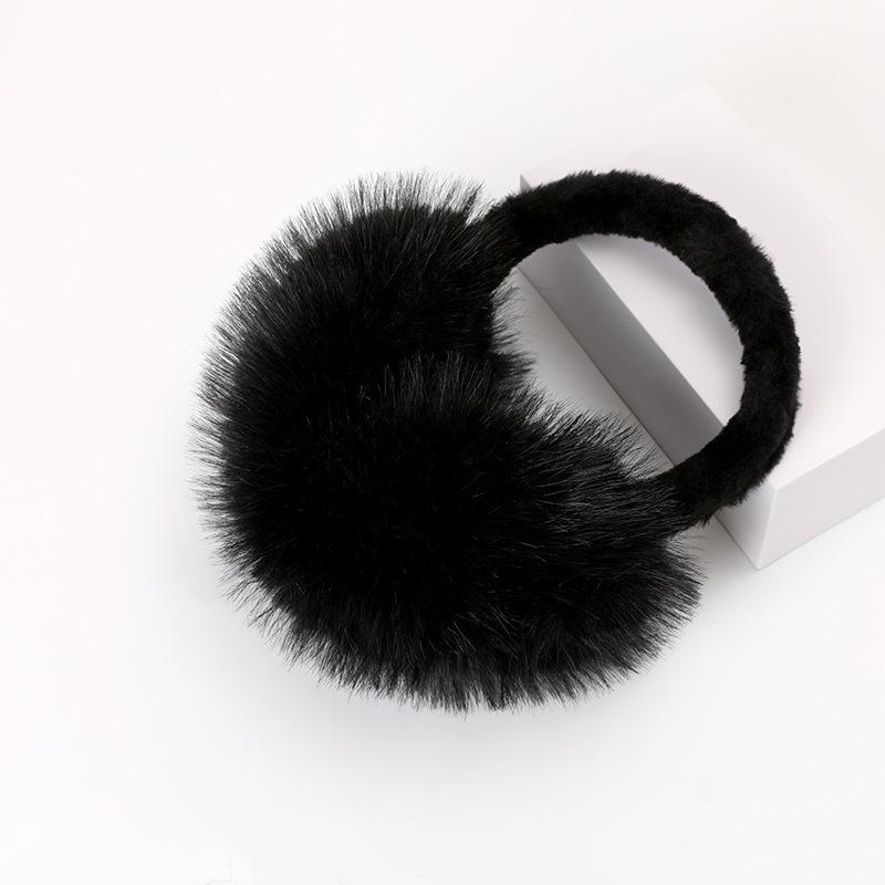 Northeast Women's Winter Warm White Plush Earmuffs - Cute, Versatile, and Anti-Freeze Ear Protection