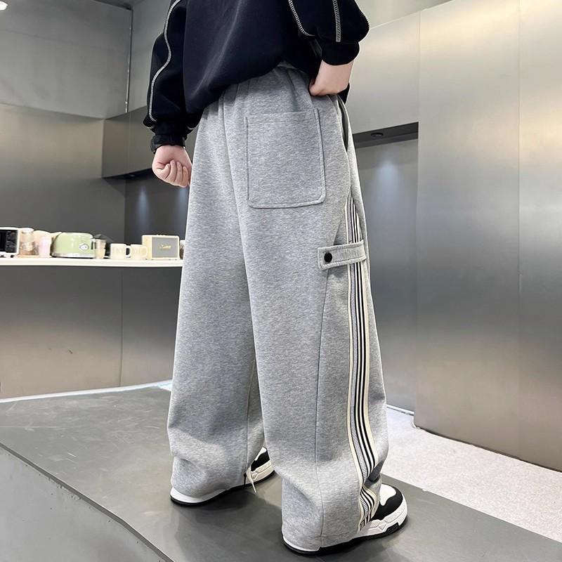 Autumn Big Boys Causal Pants Kids Loose Cotton Sports Pants Trousers for Children Spring Kids Clothing