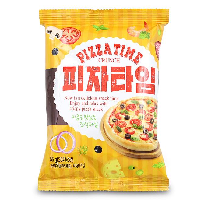 Snack Crispy Pizza Taste Cookies Korea Food 55g 10Packs 40Packs (2 Options)