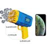 Handheld Bubble Machine 40-Hole Handheld Bubble Gun Toy Bubble Gun Bubble Gun Porous Bubble [Without Battery Without Bubble Gun]