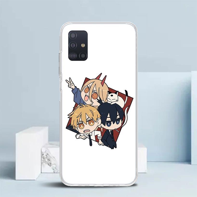C-Chainsaw Mans Cute Soft Cover for Samsung Galaxy A12 A22 A32 A52 A72 A02S Phone Case Note 20 Ultra 10 S10 Plus A51 A71 A50S A2