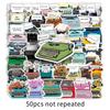 50 Retro Typewriter Graffiti Stickers Personalized Creative Trends DIY Water Cup Luggage Decorative Stickers
