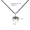 Love Heart Pendant Necklace With Crystal And Electroplated Alloy For Women