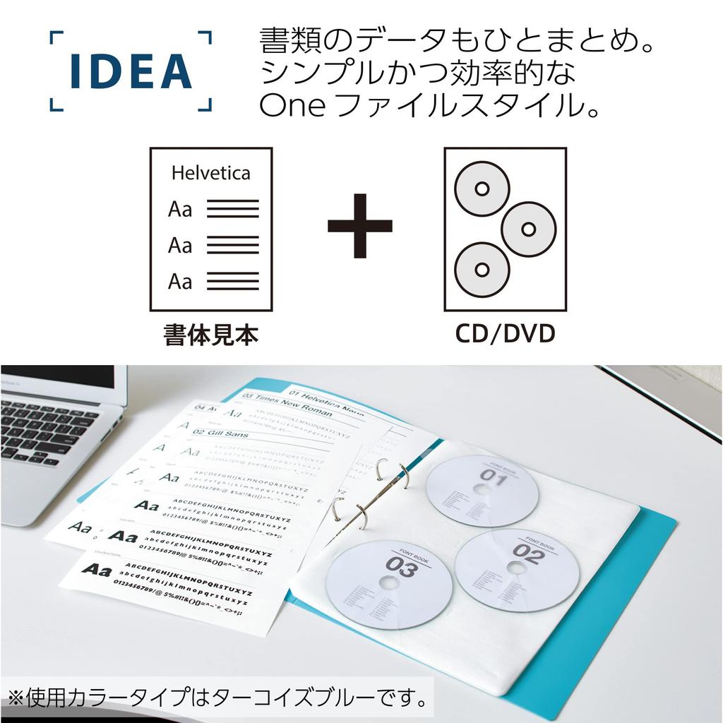 KOKUYO NEOS Ring Holds 330 File, A4, 2-Ring, Sheets, Navy, F-NE440DB