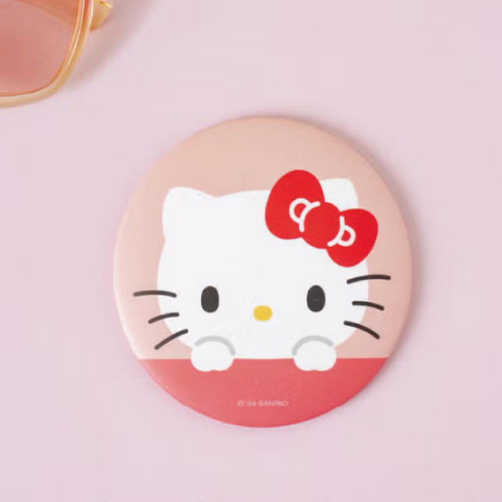Hello Kitty Round Hand Mirror Pink