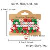 Clay Crystal Christmas Bracelet Set for Women Drip Glaze Christmas Color Alphabet Letter Beads Bracelet Kit Women Girls New Year Jewelry Accessories
