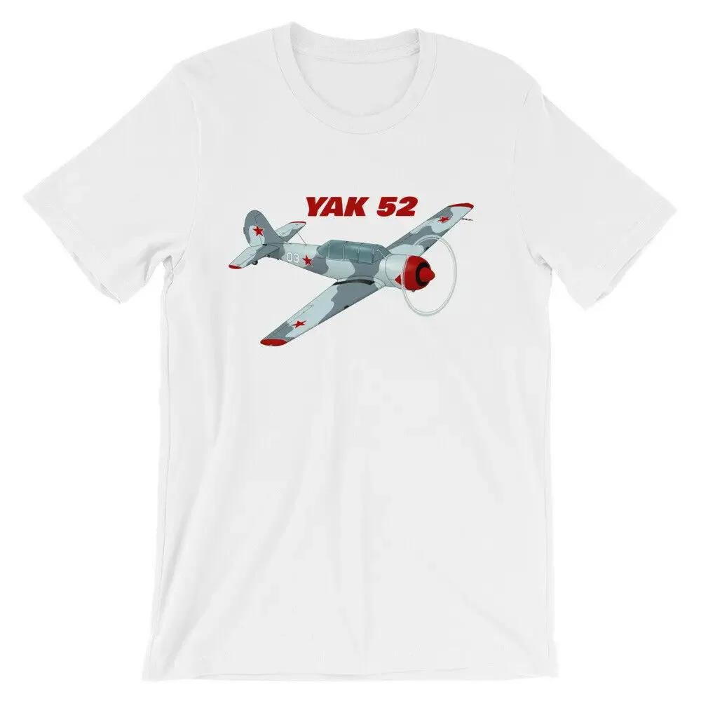 

Soviet Yakovlev Yak52 Trainer Aircraft Aviation TShirt 100 Cotton ONeck Summer Short Sleeve Casual Mens Tshirt Size S3XL S