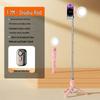Portable Selfie Stick with Floor Tripod & Remote Control for Mobile Photography & Live Broadcast
