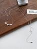 Sterling Silver Gardenia Flower Necklace for Women - Elegant Light Luxury Clavicle Chain with Fresh Floral Design.