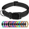 Reflective Dog Collar Adjustable Pet Neck Collar For Small Medium Large Dogs Outdoor Walking Training Anti Lost Safe Pet Supplie