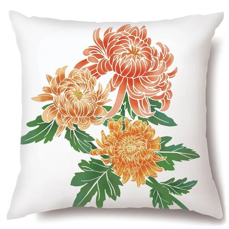 Pillowcase Crane Safflower  Beijing Opera Sofa Home Room Aesthetics