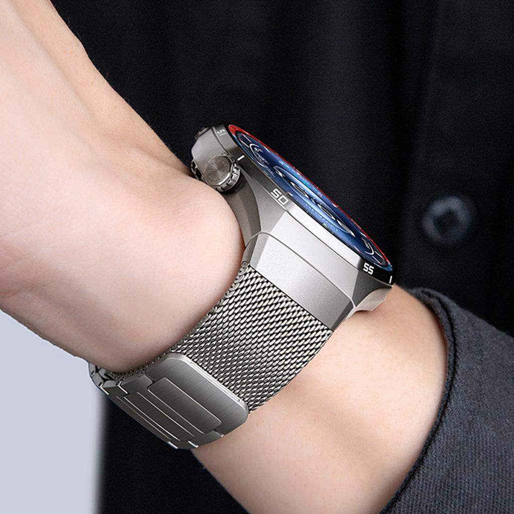 Clips magnetic Bandă metalică pentru Huawei Watch GT 6 Pro 46mm Curea de ceas din oțel inoxidabil Interfață fără cusături