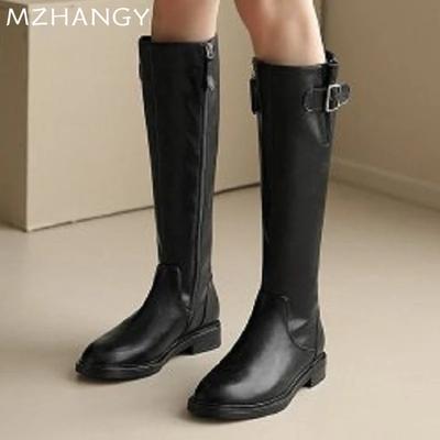 Spitze Zehen Damen Chelsea Stiefel Kniehoch Retro Schuhe Damen 2024 Klassisch Winter Designer Neuer Trend Gladiator Lady Zapatillas