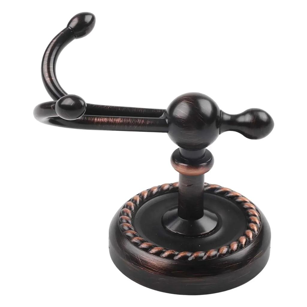 Brass coat hook with black bronze finish for bathroom and kitchen reliable and solid with installation hardware