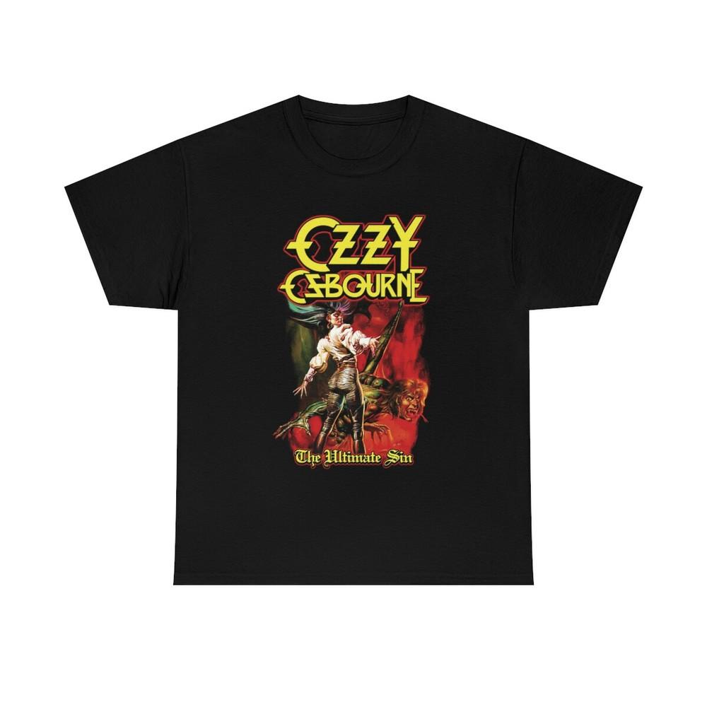 Ozy Osbourne T-Shirt Ultimate Sin Cover Shirt All Size T-SHIRT UNISEX Unisex T-Shirt XXL