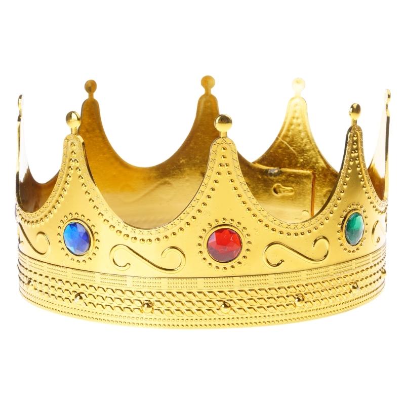 

Gold Royal King Crown Princed Costume Accessories for Adult Kids Birthday Party Crown Hat Princed Headwear Party Supplies 1