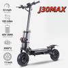 EU 2026 J30MAX 6000W 60V 38AH Moteurs Doubles Vitesse Max 85KMH Autonomie Max 110KM Trottinette Électrique Pliante Double Entraînement Tout-Terrain