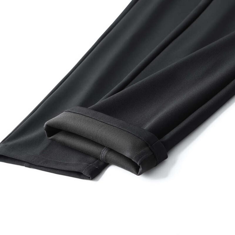 JOW Men's Thick Wrinkle-Resistant Straight-Leg Business Casual Pants