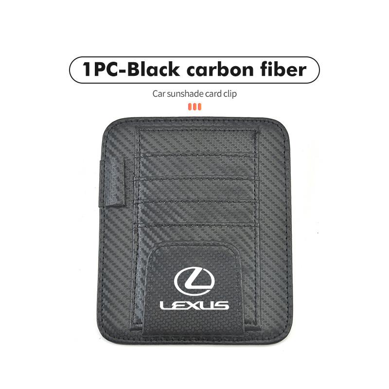 

For Lexus Car Sunvisor Storage Clip Multi-Pocket Card Ticket Clip Organizer Interior Accessories IS350 ES350 IS250 IS460 IS220h