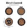 Vintage-Style Family Dining Table Insulation Pad - Round, Absorbent, Non-Slip, Anti-Scald Coaster & Mat