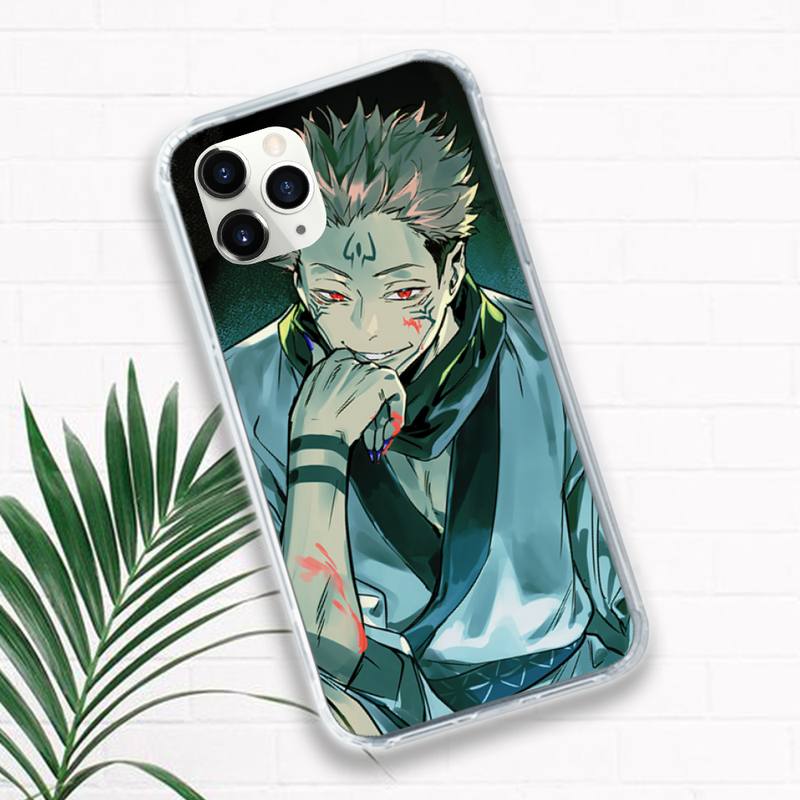 

Чехол для телефона с изображением аниме Jujutsu Kaisen Gojou Satoru, прозрачный мягкий для iphone 12 11 13 7 8 6 s plus x xs xr pro max mini iphone 11 pro