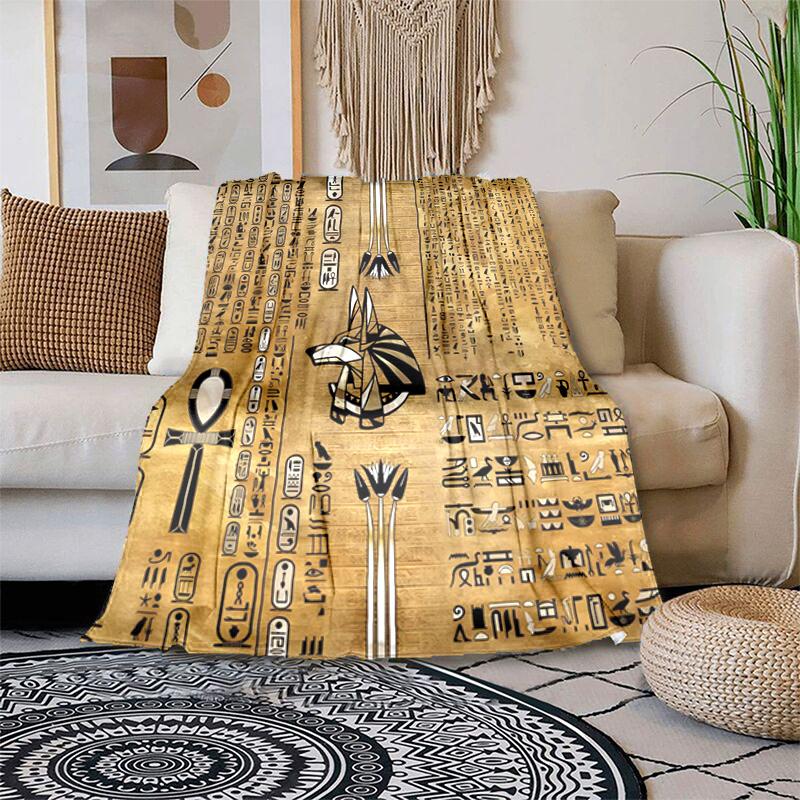 1 Stück Altägyptische Wandmalereien, Wikinger, Anubis Decke, Ganzjahres leichte Heim-Büro Außen Nickerchen Multifunktionale Decke