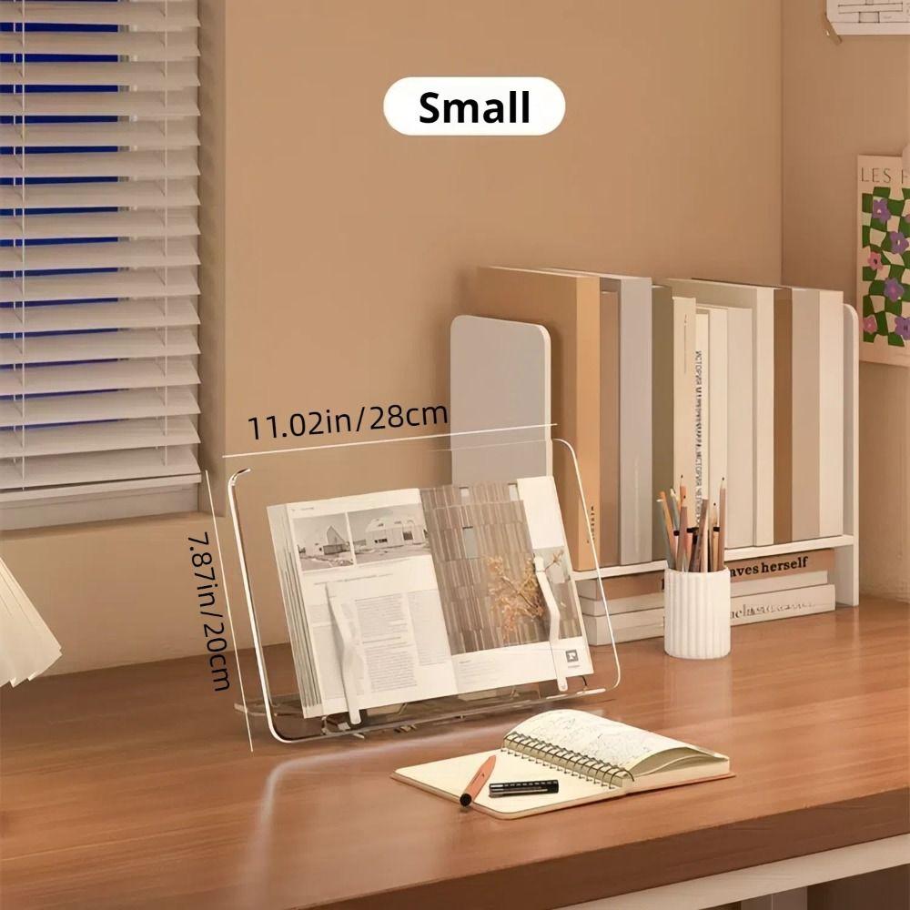 Comfortable Reading Acrylic Book Stand Multi-Functional Cookbook Bracket  Drawing Support