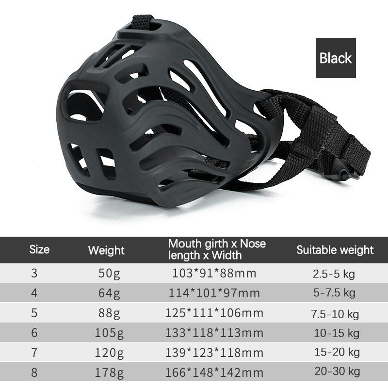Anti-Biting Adjustable Pets Muzzle for Medium Large Dogs Quick Release Comfort Soft Silicone Dog Mouth Mask Bozal Para De Perro