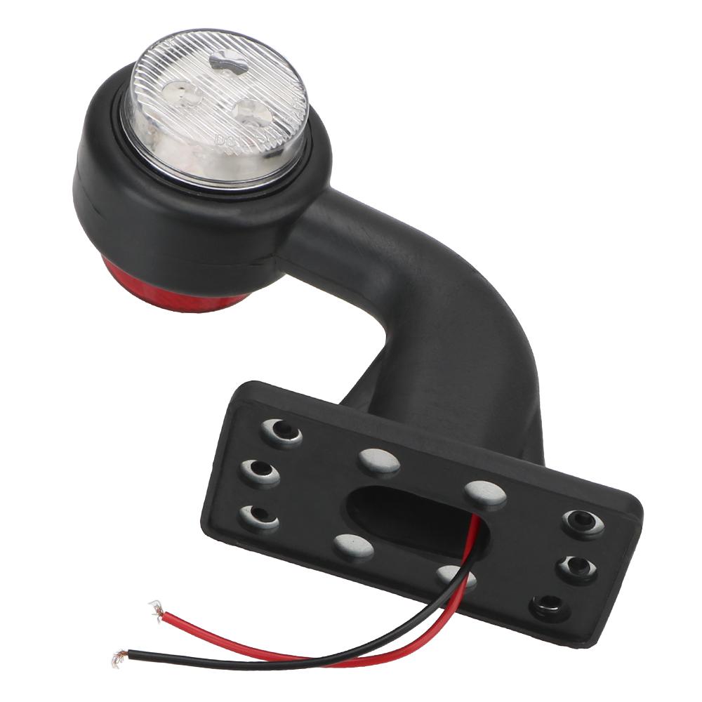 Lampada per camion 12 / 24V LED Luce di posizione laterale Rosso Bianco Gruppo fanale posteriore 2 pezzi / set Indicatore luminoso per camion con rimorchio Furgone camion