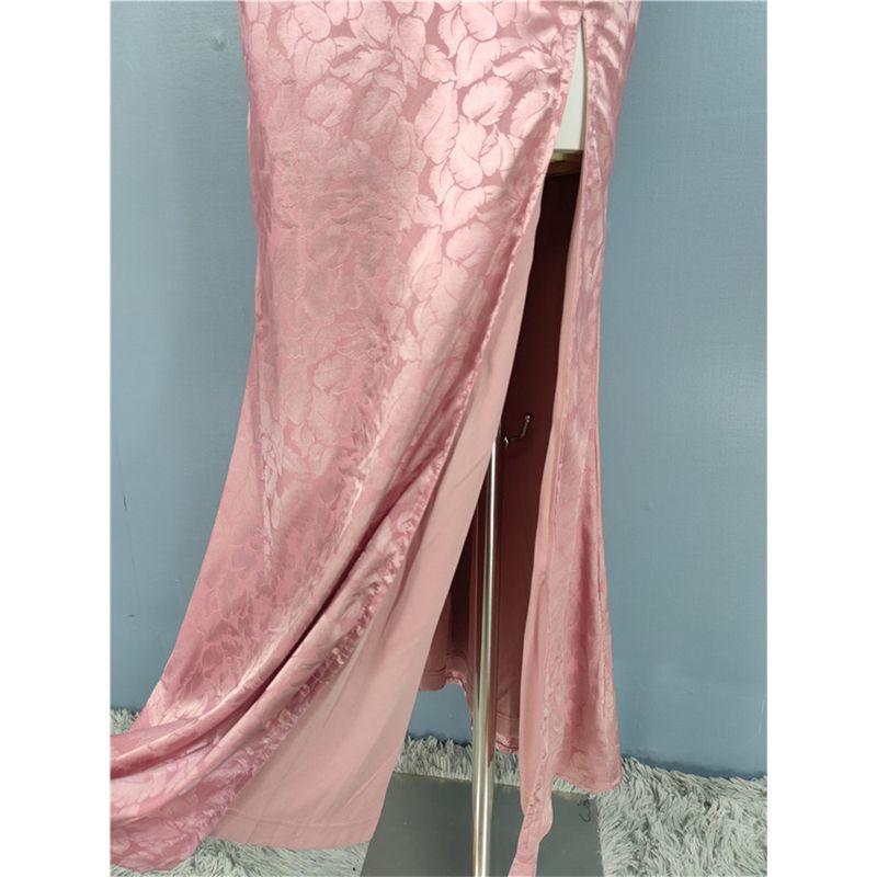 Cross Fancy Full Open Back Long Leg Dress