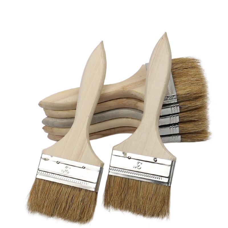 Wooden Handle Boar Bristle Paint Brush