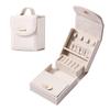 Portable Multifunction Jewelry Box with Layered Compartments for Bracelets and Earrings