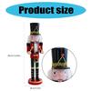 Christmas Nutcrackers Ornament, Wood Christmas Nutcrackers Soldier Figures Standing Decorations for Christmas