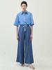 Tosae Denim Wide Elastic Waist Pants