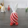 3D Printed Spiral Rabbit Figurine Two-Tone Easter Bunny Figurine Stress Relief Egg Sculpture for Home Office Desk Bookshelf Decor
