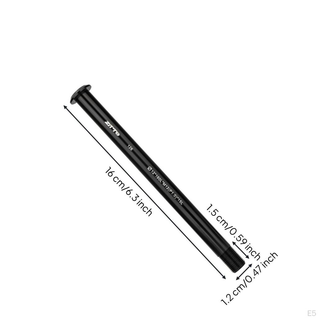 Thru Axle CNCMachined ThruAxle Rod Aluminum Alloy Bike Part for Cyclists 12x117 M12 P1.5