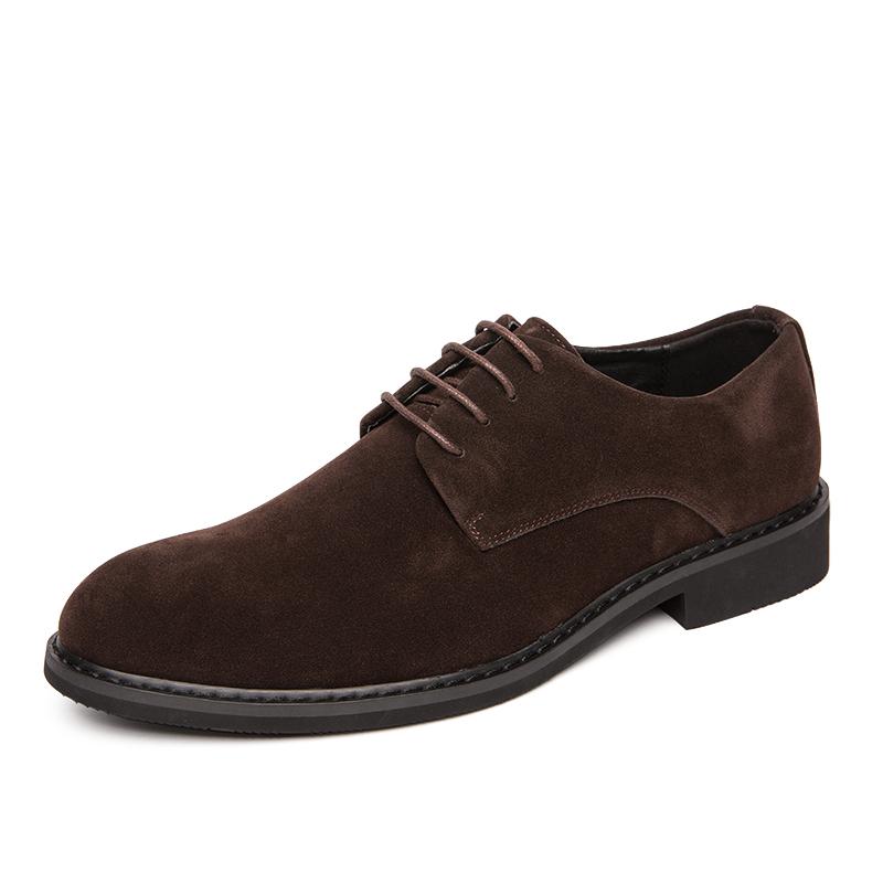 

Spring Autumn Men Casual Shoes Comfy Suede Oxford Shoes for Men Solid Lace Up Business Dress Shoes Elegant Flats Formal Sneakers 43