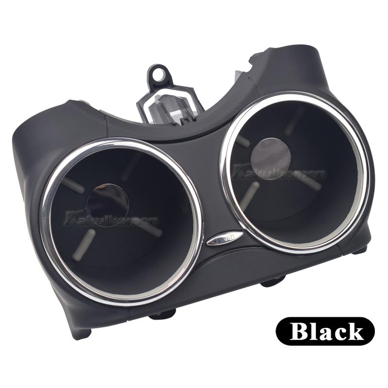 Porta-copos de carro para Mercedes Benz W219 C219 CLS500 CLS63 2006-2011 Suporte duplo para garrafa de bebida 21968004149051 Preto Bege