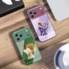 The girl holding flowers For iPhone 17 Air 16 E 15 14 13 Plus 12 mini 11 17 Pro Max XR Xs Max 16E 7 8 Tempered Glass Phone Case