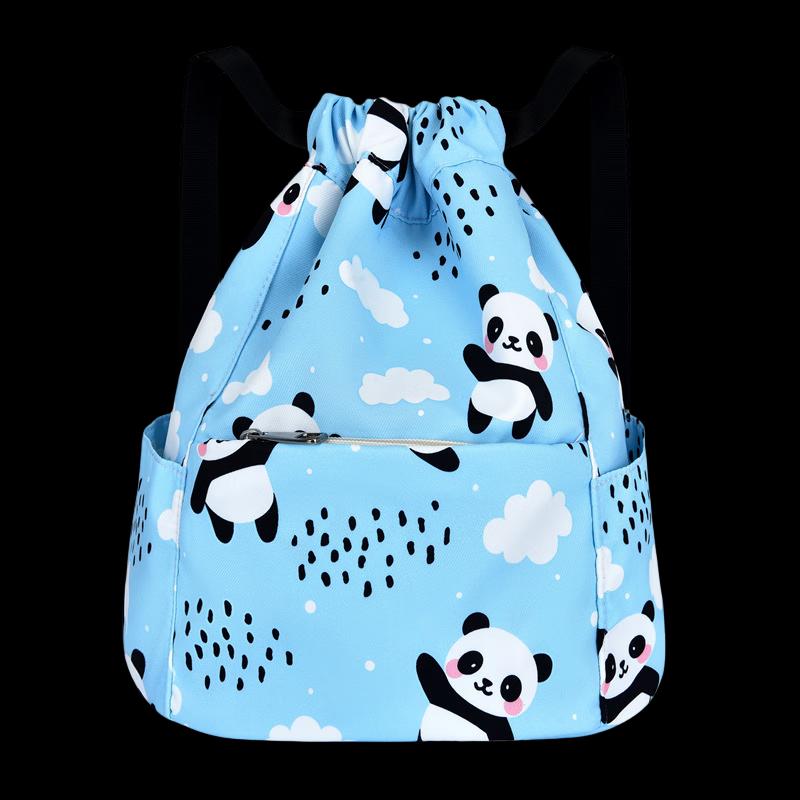 Детская сумка-мешок Xulin с завязками, для путешествий, с принтом панды