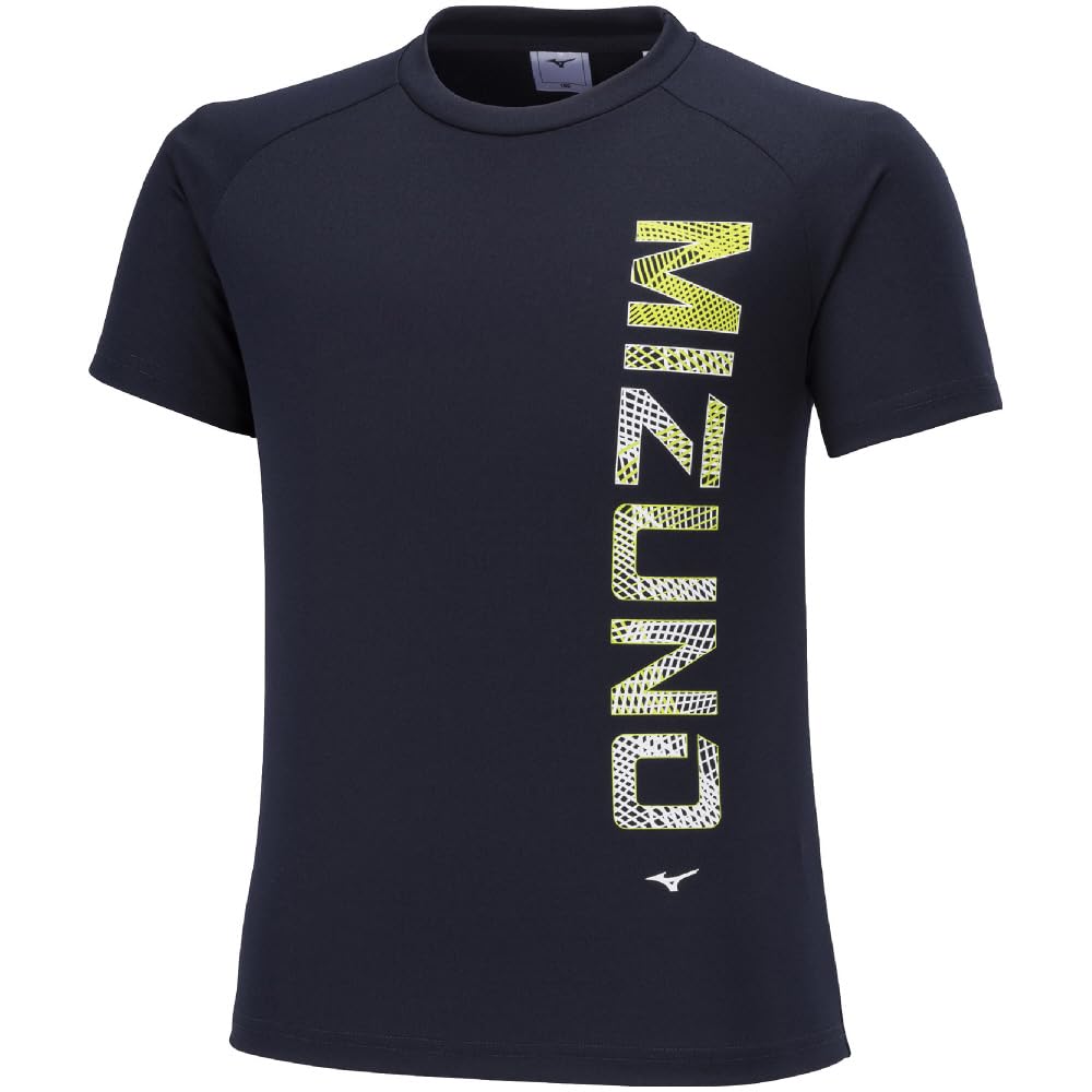 

Mizuno Graphic Short Sleeve Training and Deep Size 130 Kids T-Shirt, Sweat-Wicking, Quick-Drying, Stain-Resistant, Antibacterial, Odor-Resistant,