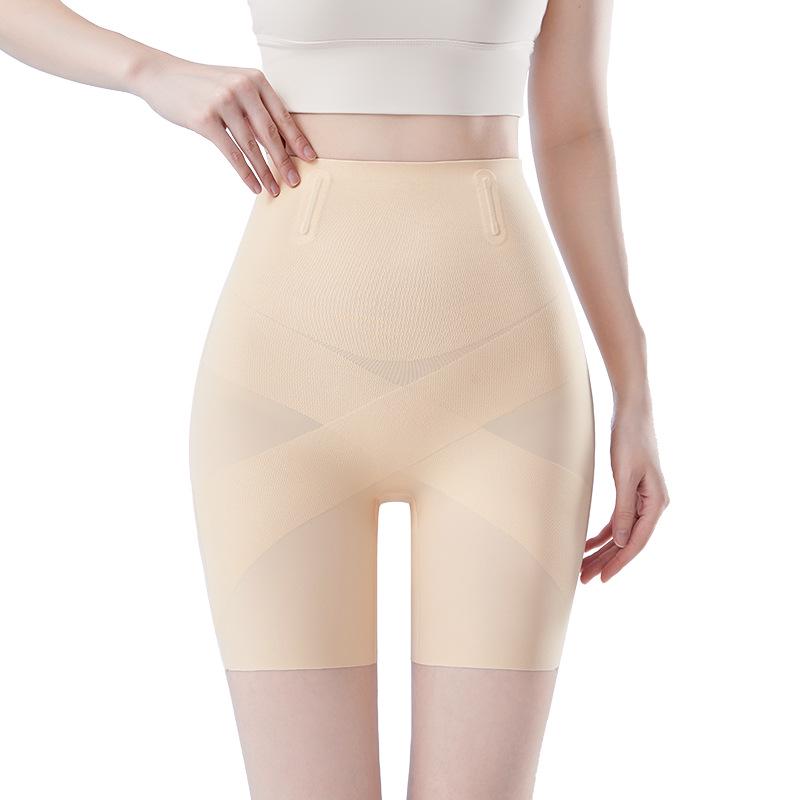 Pantalons Sculptants et Liftants Sans Couture Taille Haute en Soie Glacée pour Femmes