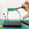 Model Painting Stand Base Holder 12PCS Alligator Clip Sticks Magnetic Bendable for Airbrush Spray Hobby DIY Model Crafting Tool