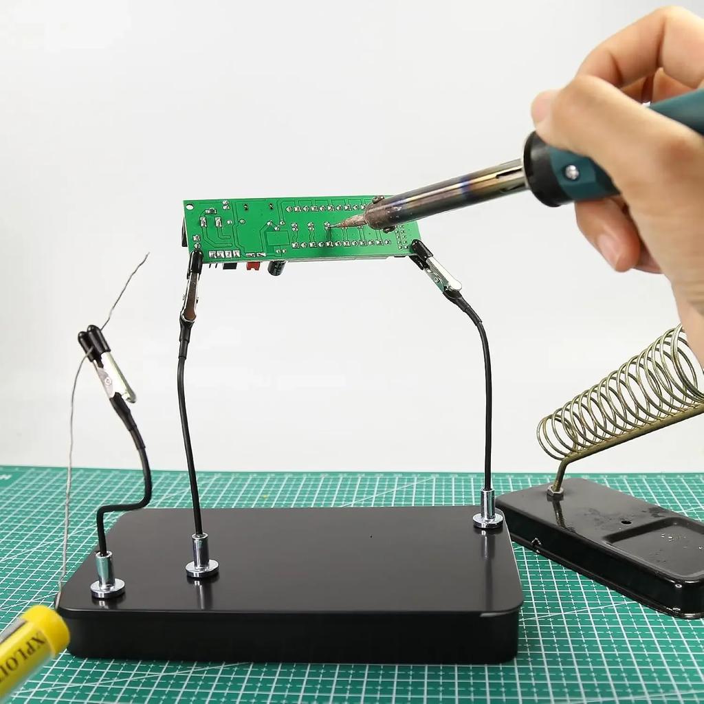 Model Painting Stand Base Holder 12PCS Alligator Clip Sticks Magnetic Bendable for Airbrush Spray Hobby DIY Model Crafting Tool