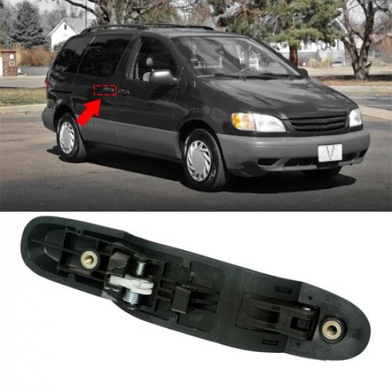 For 1998-2003 Black Sienna Toyota Door Sliding Handle Rear Door Left or Right