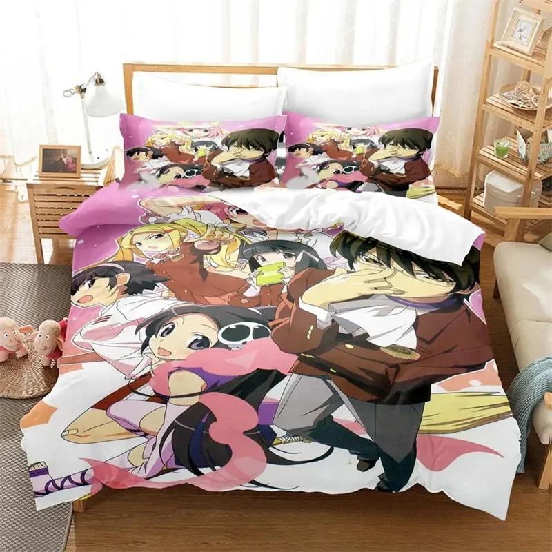 

Comforter Fashion 3D Print Anime The World God Only Knows Bedding Set Boys Girl Twin Queen King Size Bed Boys Adult Comforter (quilt)-EU Single(135*200cm)3pcs