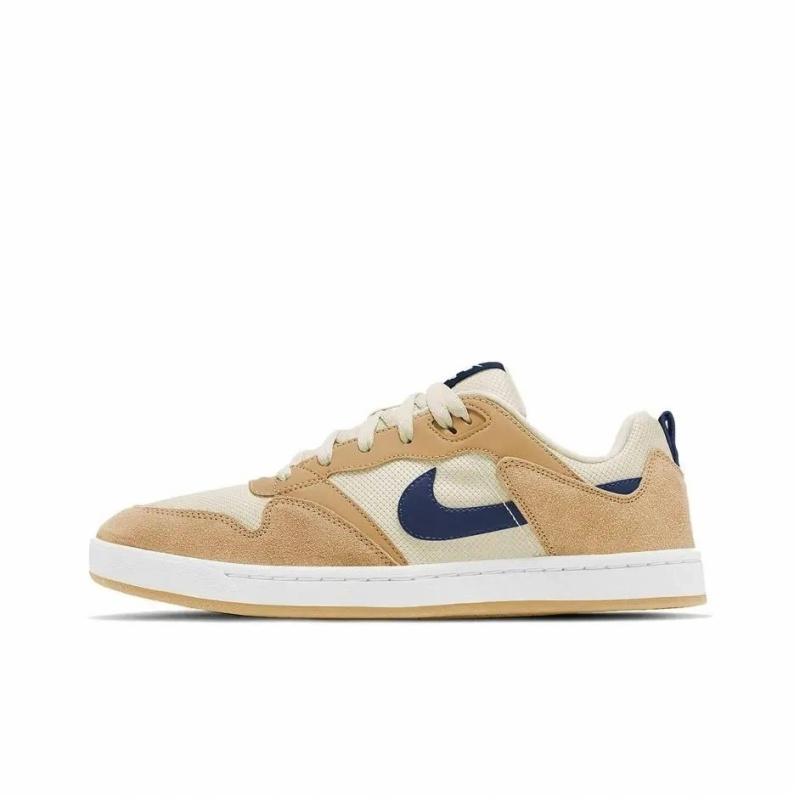 Nike SB Alleyoop Mesh Fashion Versatile Comfortable Trendy Low-Top Kids Casual Shoes Men Casual Shoes Brown Blue White CI0882-700