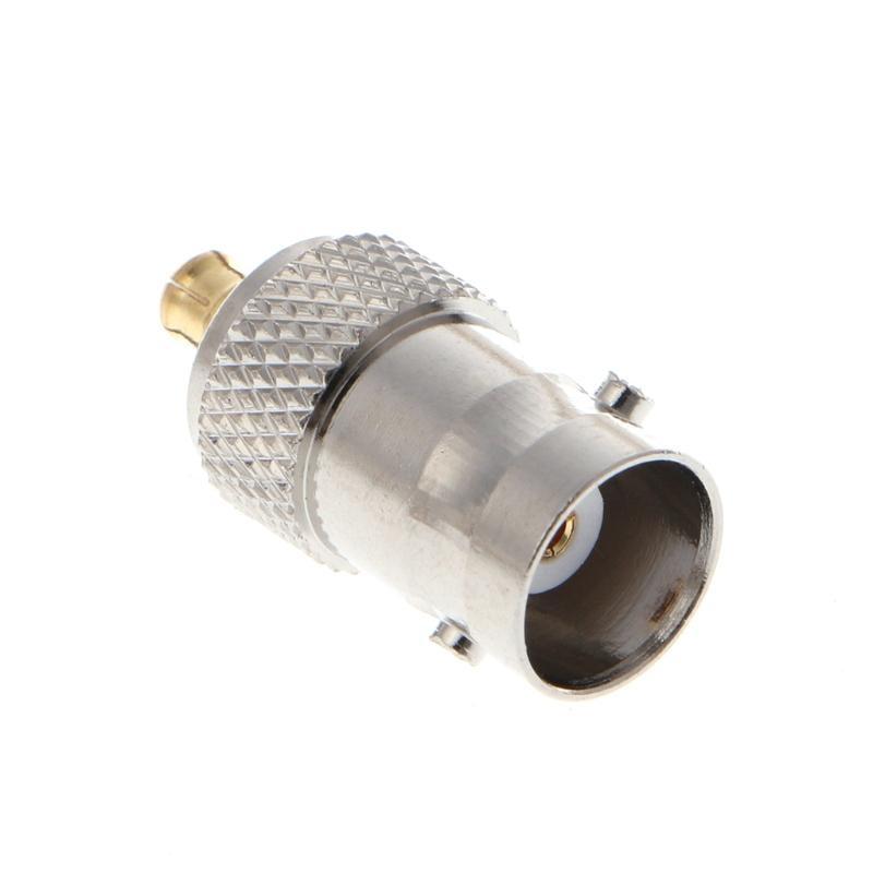 

BNC Female to MCX Male Plug Straight RF Coax Coaxial Connector Adapter срібний